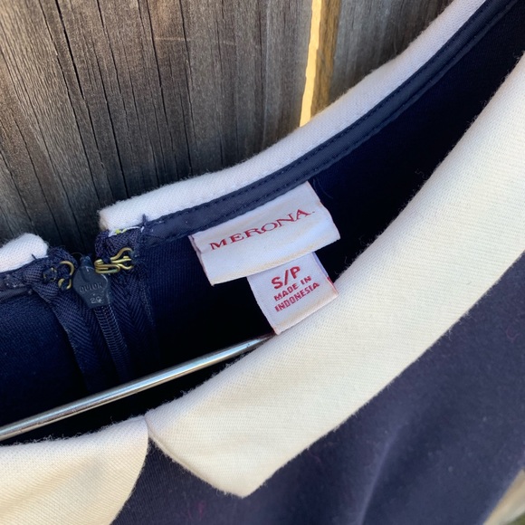 Navy Peter Pan collar dress - Picture 3 of 5